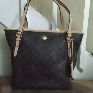 Coach Zip Top Tote